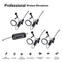 XTUGA PRO-4CII Offre Spéciale professionnel universel UHF 4-Lavalier casque Microphone pour l'enseignement de la parole Microphone en plastique sans fil