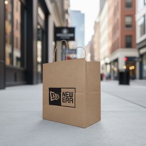 Bolsas de Papel Kraft Reciclado con Logotipo Personalizable para Alimentos, Bolsa de Papel Marrón Gruesa y Resistente para Compras y Comida para Llevar - Product Image 5