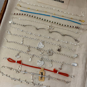 Gourmette bracelet hommes Silver pulseras de pareja 2024 pulceras para parejas con iniciales - Product Image 1