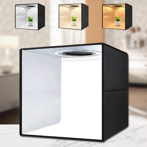 <strong>Foldable</strong> Photo <strong>Studio</strong> Light Box Portable 40cm*40cm*40cm LED Light Mini Photography <strong>Studio</strong> Tent Kit with 3 <strong>Backdrops</strong> - Product Image 4