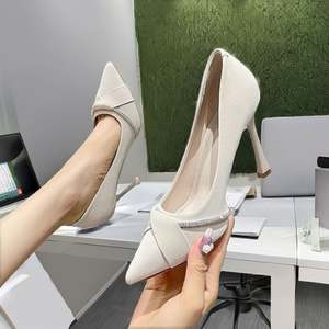 Zapatos de Tacón Alto Cómodos para Mujer, Talla Grande, Zapatos de Oficina para Mujer, Tacones de Aguja de 5 cm, Zapatos Evergreen - Product Image 2