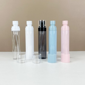 Botella de Plástico PET Transparente con Tapa de Spray Blanca, 60ml 80ml 100ml 120ml, Botella de Spray Fino para Cosméticos con Serigrafía, Precio de Fábrica - Product Image 4