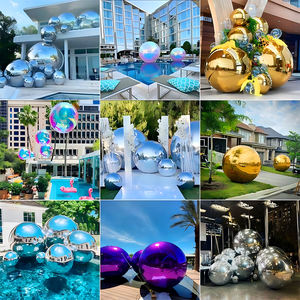 كرات مرآة عملاقة قابلة للنفخ من البي في سي للمناسبات، كرة ديسكو عاكسة للديكور، بالون إعلاني للمسرح والترويج للحفلات - Product Image 5