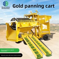 Machine de lavage et de criblage d'or Zhenghao avec chute de criblage intégrée, équipement motorisé léger en carbone, 100 kg, 1-5 T/h