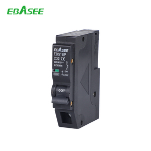 Disjoncteur enfichable EBASEE 1P 2P 3P 4P EBS1BP C32 C60 6-63A à montage sur panneau MCB 6kA |   IEC 60898 avec certificat CE - Product Image 1