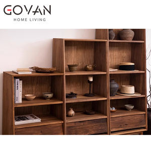 Exhibidor de Madera Maciza de Olmo Antiguo Estilo Wabi Sabi, Librería, Mueble de Bar para Sala de Estar, Hecho a Mano y Ecológico - Product Image 5