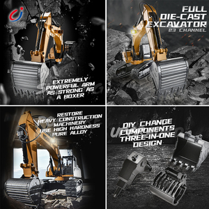 Chengji niños ingeniería vehículo modelo 1/14 Control remoto aleación Metal camión juguetes Rc Excavadora hidráulica para adultos - Product Image 2
