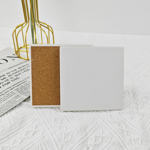 Ensemble de sous-verres carrés en céramique <span class=keywords><strong>Mandala</strong></span> personnalisés, absorbants, écologiques, durables, réutilisables, de haute qualité, pour boissons, café - Product Image 1