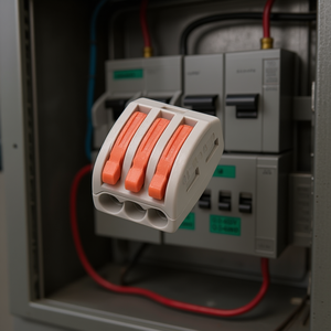 เทอร์มินัลบล็อก 3 ขั้ว 32A 450V ช่วงสายไฟ 0.5-4 มม. - Product Image 3