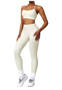 Ensemble <span class=keywords><strong>de</strong></span> yoga à séchage rapide régénérateur écologique Ensemble <span class=keywords><strong>de</strong></span> gaine d'exercice <span class=keywords><strong>de</strong></span> course à pied pour femmes - Product Image 3
