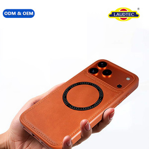 เคสโทรศัพท์หนัง PU แม่เหล็กแบบกำหนดเองจากโรงงาน สำหรับ iPhone 14 15 16 17 ซีรีส์ และ Samsung S22 S23 S24 S25 - Product Image 1