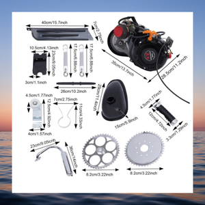 Kit moteur de vélo <span class=keywords><strong>ESUM</strong></span> de haute qualité, 4 temps, 100 cm³, avec transmission par chaîne pour vélo à moteur à essence - Product Image 1