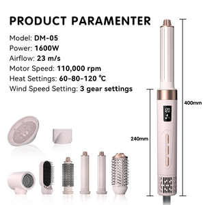 Modelador de Cabelo Automático 8 em 1 Motor sem Escovas de 110.000 RPM Escova de Ar Quente Volumizadora Kit Multifuncional Avançado - Product Image 6