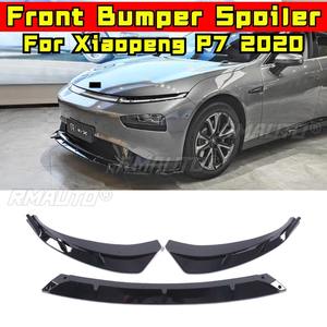 <b>For</b> Xiaopeng P7 2020 <b>Car</b> Front Bumper Lip Splitter <b>Diffuser</b> <b>Car</b> Accessories Gloss Black Bumper Protector Modification Part - Product Image 2