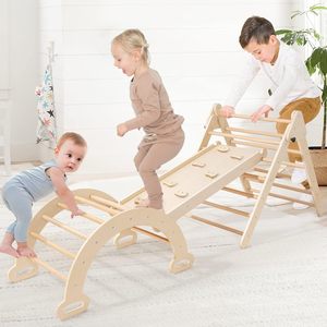 Juego de Gimnasio con Escalada Triángulo Arco Rampa Pickler Triángulo Escalador Interior Montessori Piklers Escalada Juguetes Triángulo Escalera - Product Image 4