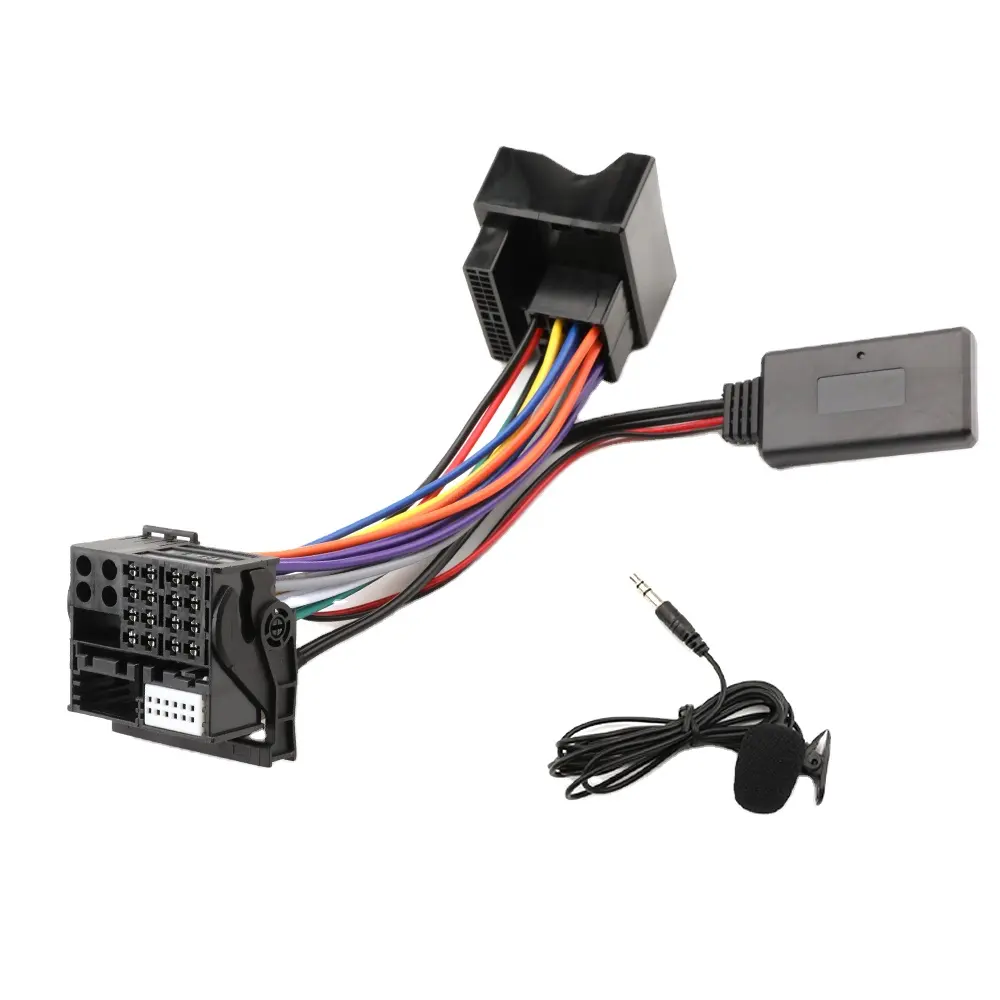 Bluetooth 5.0 mô-đun Receiver Aux Cable Adapter với mic microphone 12 pins cho Peugeot 207 307 407 308 Citroen C2 C3 rd4