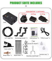 Kit de brumisation automatique intelligent WiFi pour reptiles - Système de brumisation temporisé contrôlé par application, design écologique réutilisable, utilisation moderne en intérieur pour reptiles