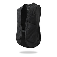 Gilet court unisexe d'été multi-poches décontracté et sportif, anti-plis, sans repassage, en polyester et nylon unis, col en V, maille, pour la pêche et la photographie
