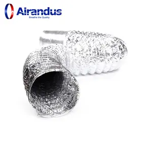 Factory Supply HVAC systems air condition and refrigeration parts insulated Aluminium Flexible Duct pipe