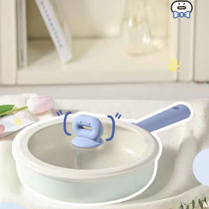 Poêle à Steak en Céramique Antiadhésive Colorée Multi-Fonction <span class=keywords><strong>de</strong></span> Qualité Alimentaire Casserole Ustensiles <span class=keywords><strong>de</strong></span> Cuisine <span class=keywords><strong>pour</strong></span> Enfants, Nouveauté 2025 - Product Image 4