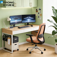 Chaise de bureau pivotante ergonomique avec support lombaire mi-dos, chaise de direction en PU réglable pour usage commercial