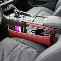 Boîte de rangement multifonctionnelle en cuir pour siège de voiture, accessoires intérieurs de voiture, organisateur de vide de place entre les sièges, organisateur universel pour vide de place entre les sièges de voiture