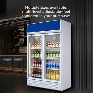 <strong>Internet</strong>-famous Beer Cabinet Food and Beverage Display Upright Stainless Steel Commercial Refrigerator <strong>Fridge</strong> <strong>Fridge</strong> for Shop - Product Image 6