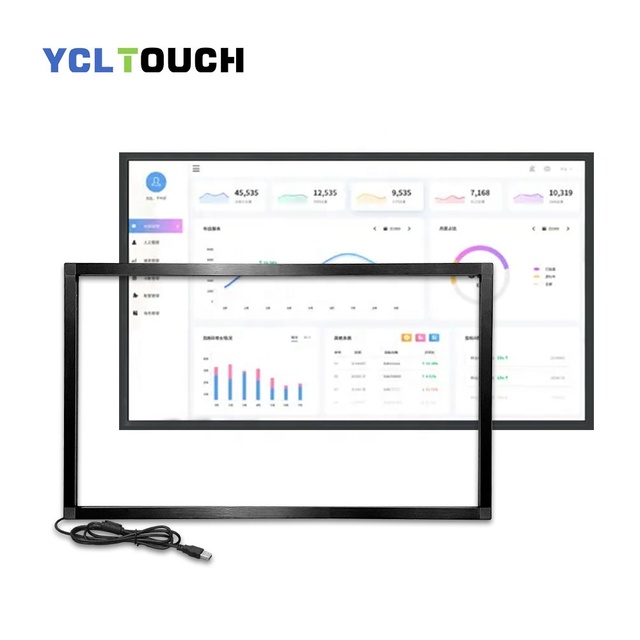 YCLTOUCH OEM/ODM 55 Inch Usb Free Drive Support Palm Erase and Tiny Writing Multi Touch Infrared Touch Panel Frame