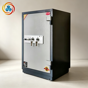 Caja Fuerte de Acero a Prueba de Fuego, Caja Metálica para Efectivo, Gabinete de Almacenamiento Impermeable con Cerradura de Llave para Oficina y Hotel - Product Image 4