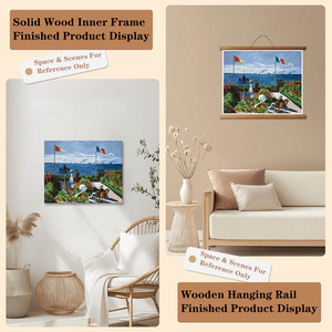 Peinture par numéros DIY, paysage marin de Monet, peinture classique célèbre, toile murale décorative - Product Image 6