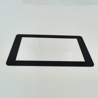 Panneau de protection en verre trempé imprimé sur mesure par sérigraphie pour écran de tablette PC, fenêtre transparente à coins arrondis, découpe de précision