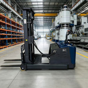 Apilador de doble elevación de 1500 kg para almacén con plataforma completa - Product Image 4