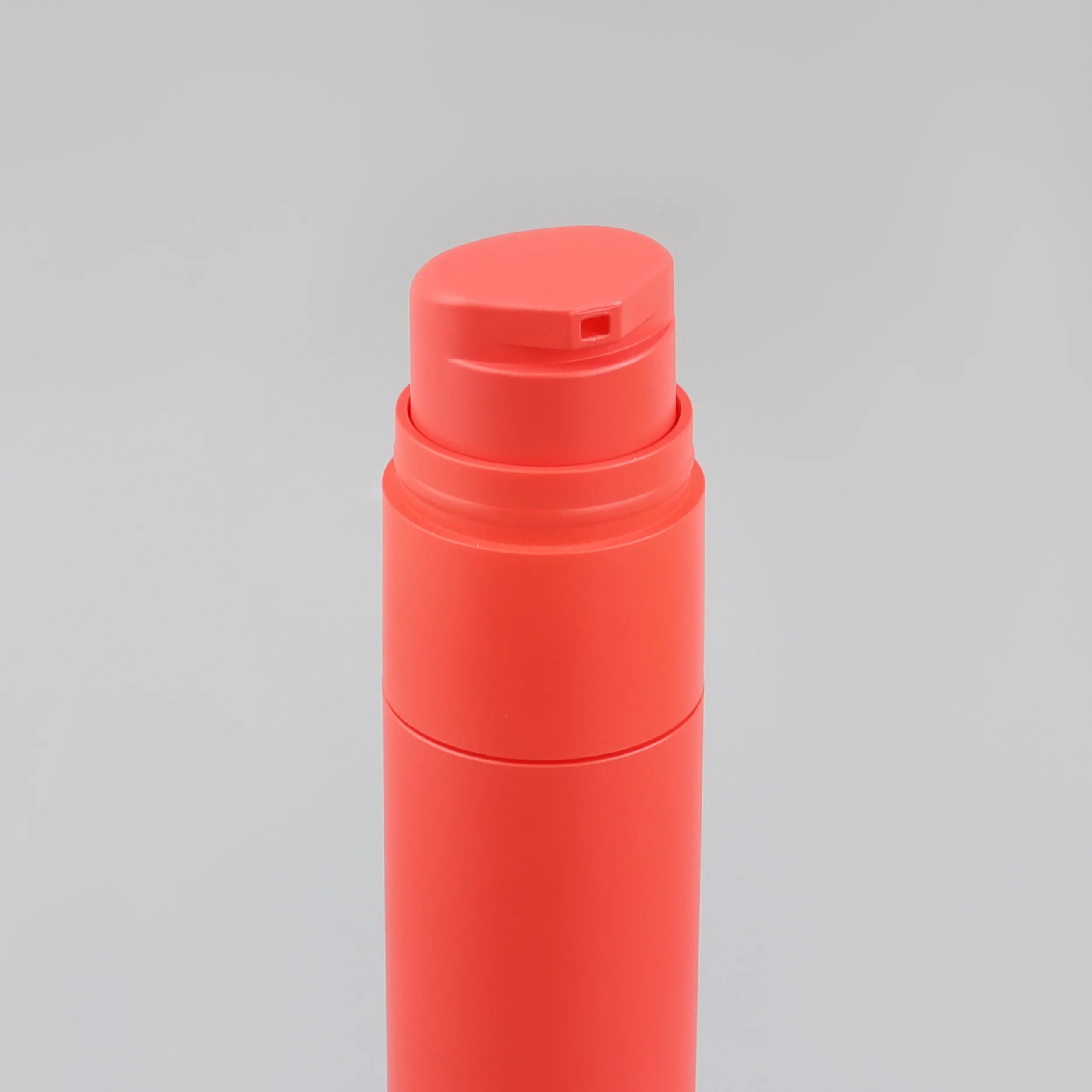 Refillable colorful cosmetic airless pump toothpaste tube PP plastic bottle 60ml slim bottle