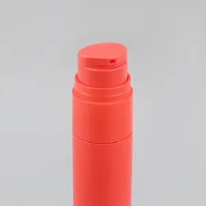 Refillable Colorful Cosmetic Airless Pump Toothpaste Tube PP Plastic Bottle 60ml Slim Bottle