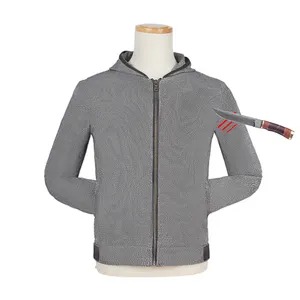 NEWTECH कट प्रतिरोधी स्टैब प्रूफ फैब्रिक चाकू प्रूफ कपड़े जैकेट पुरुषों के लिए एंटी कट कपड़े