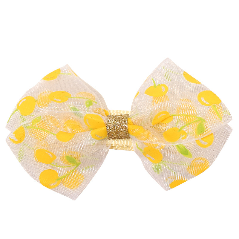 Mc988 yellow cherry bow
