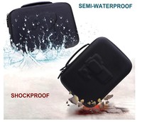 Étui rigide pour appareil photo en EVA, antichoc, avec insert en mousse personnalisé, sangle de poignet, compatible avec le boîtier de l'appareil photo, l'objectif et les accessoires