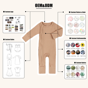 Tutina Premium per Neonati Hongbo, Bianca, Manica Lunga, Produzione Personalizzata, Colore Unico, Abbigliamento per Neonati <span class=keywords><strong>0</strong></span>-24 <span class=keywords><strong>Mesi</strong></span> - Product Image 4