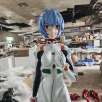 Estatua de Resina de Rei Ayanami de Evangelion EVA, Tamaño Real 1:1, Figura de Anime Coleccionable para Decoración
