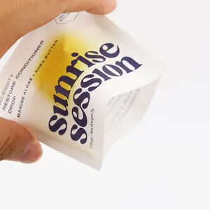 कस्टम मुद्रित biodegradable बाल कंडीशनर के लिए पैकेजिंग बैग गर्मी सील छोटे पाउच प्रकार का वृक्ष मक्खन क्रीम शरीर