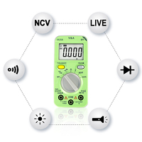 VA25A Multimeter Saku Digital Pintar 600V 1A 20M Auto Trms Pengukur Arus Tegangan Resistansi Tipe K 4-Digit