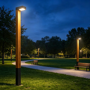 Lampe de jardin électrique LED moderne et minimaliste, étanche IP65, pour aménagement paysager, à fixer sur un poteau, 1/2/3/4/5 m - Product Image 4