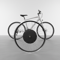Kit de conversion vélo électrique Mtx Wheel 48V 52V 60V 72V 1000W avec contrôleur intelligent, moteur de moyeu avant LED et poignée de guidon rotative