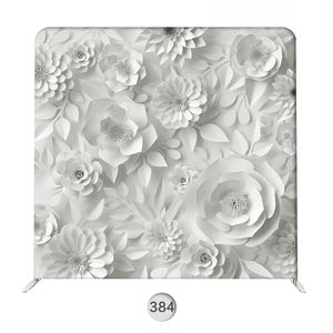 工場直販ポータブル折りたたみ式アルミチューブスタンドテンションファブリック背景結婚式用フォトブースデザイン - Product Image 1