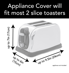 Quilted Appliance Protector for Top <b>Bread</b> Ovens Dust & Stain Resistant <b>Toaster</b> Cover - Product Image 3