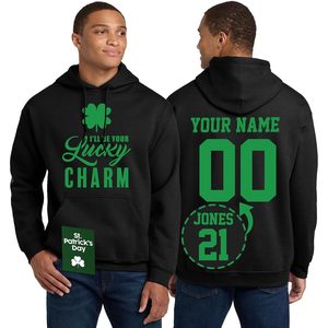 Sudadera con Capucha Personalizada con Diseño del Día de San Patricio, Unisex, para Primavera - Product Image 2