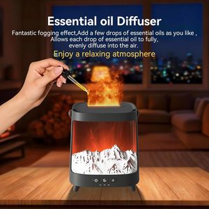 Lámpara de Aroma con Forma de Llama Creativa, Luz Ambiental LED, Decoración de Escritorio, Regalo, Humidificador - Product Image 3