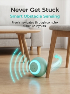 Giocattolo Intelligente Automatico per <span class=keywords><strong>Gatti</strong></span> e Cani a Forma di Palla Rotolante, in Materiale TPR, Auto-Ricaricabile, Anti-Noia, Resistente ai Morsi, Senza Polvere - Product Image 5