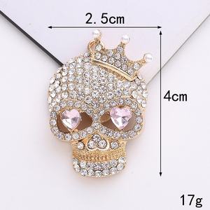 ใหม่สติกเกอร์แฟชั่นติดรถยนต์สไตล์พังก์ผีฮาโลวีนพร้อมจี้และจี้ทรงกะโหลกสไตล์พั้งค์แนวย้อนยุค - Product Image 6