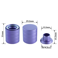 Capsules de parfum magnétiques en aluminium Fea 15mm Capuchon de parfum Capuchon de parfum avec anneau magnétique